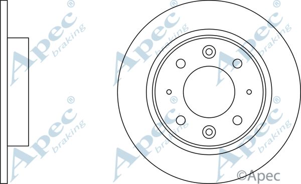 APEC BRAKING Тормозной диск DSK2085